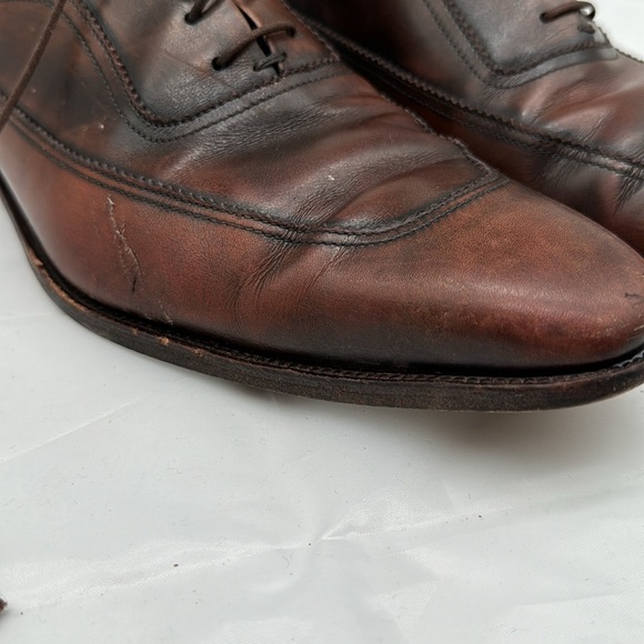 Salvatore Ferragamo 10 1/2 brown leather derby - Picture 2 of 6